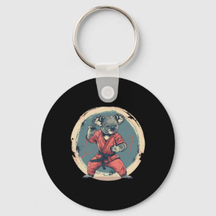 Karate Koala Motif Taekwondo Jiu-jitsu Mma Kickbox Key Ring