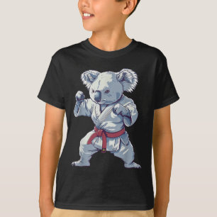 Karate Koala Motif Taekwondo Jiu-Jitsu MMA T-Shirt