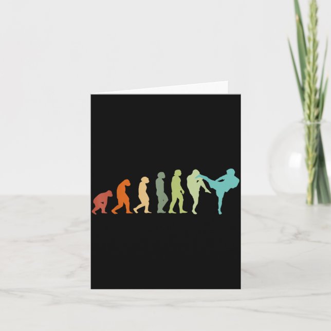 Karate Kung-Fu Evolution Kickboxer Muay Thai MMA Card (Front)