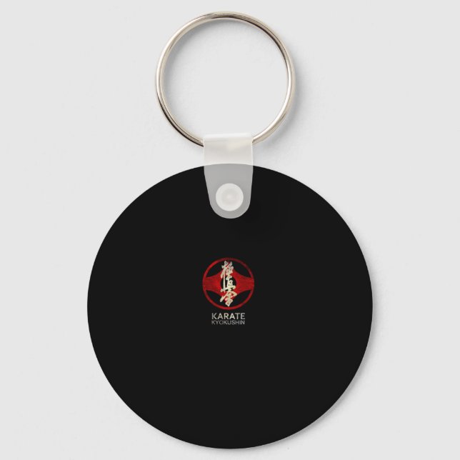 Karate Kyokushin Pullover Hoodie  Key Ring (Front)
