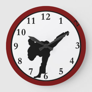 Karate Large Clock