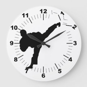 Karate Large Clock