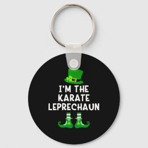 Karate Leprechaun Funny St Patrick's Day Tee Key Ring