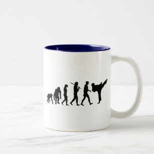 Karate lovers Dojo training gift Two-Tone Coffee Mug