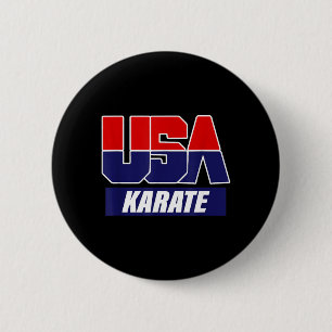 Karate Martial Arts 2021 USA Team 6 Cm Round Badge
