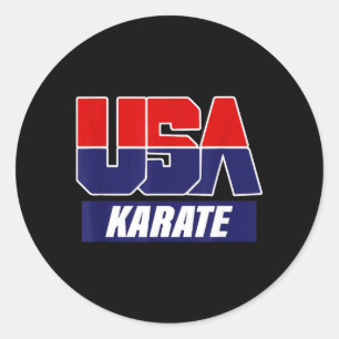 Karate Martial Arts 2021 USA Team Classic Round Sticker