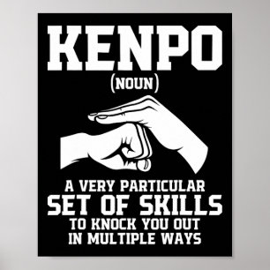 Karate Martial Arts Black Belt Comt Sports Fighter Poster