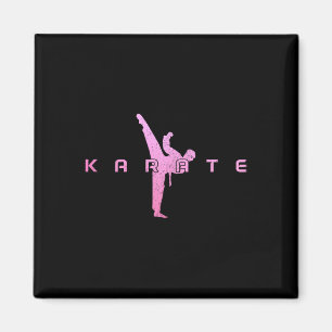 Karate Martial Arts Fighter Black Belt Girls Women Magnet