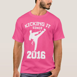 Karate Martial Arts Kicking It Since 2016 Funny Ki T-Shirt