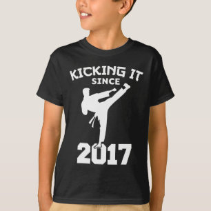 Karate Martial Arts Kicking It Since Funny Kid Bir T-Shirt