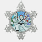 Karate Martial Arts Snowmen Ornaments