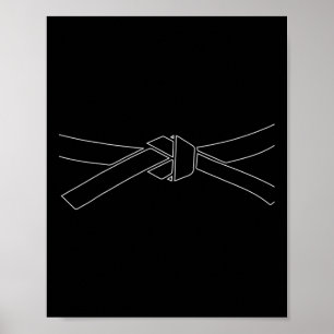 Karate Martial Arts Taekwondo Black Belt Kickboxin Poster