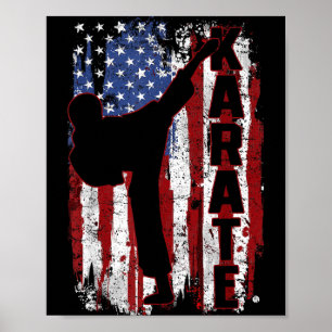 Karate Martial Arts Vintage Gift Poster