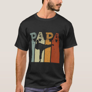 Karate Martial Arts Vintage Papa Retro Art  T-Shirt