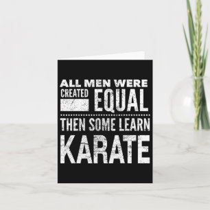 Karate Men Martial Arts Sensei Funny Statement For Card