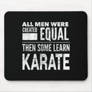 Karate Men Martial Arts Sensei Funny Statement For Mouse Pad