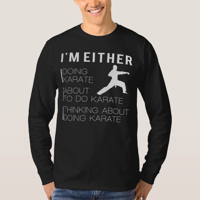 Karate Mode: Funny Martial Arts T-Shirt (Front)