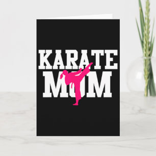 Karate Mom Mother's Day Martial Arts Kickboxing Ta Card