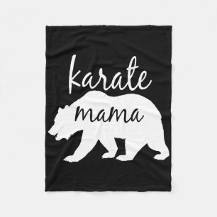 Karate Mom T Shirt Perfect Gift For Mom Women Fleece Blanket
