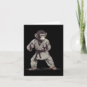 Karate Monkey Kickboxing Judo Jiu-jitsu Mma Martia Card