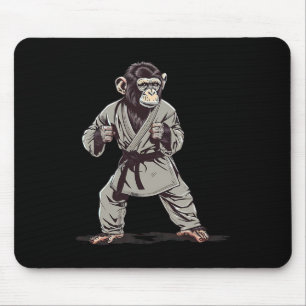 Karate Monkey Kickboxing Judo Jiu-jitsu Mma Martia Mouse Pad
