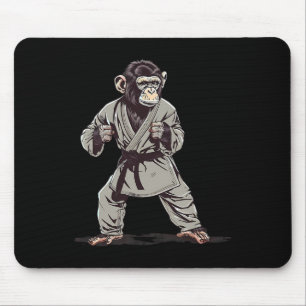 Karate Monkey Kickboxing Judo Jiu-jitsu Mma Martia Mouse Pad