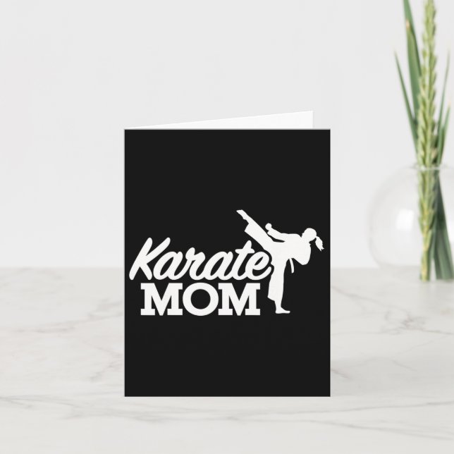 Karate Mum 1  Card (Front)