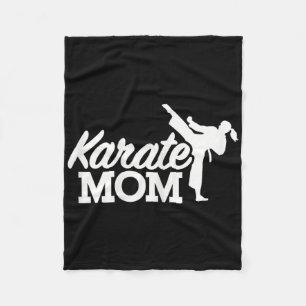 Karate Mum  Fleece Blanket