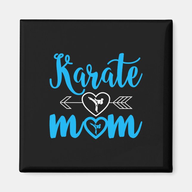 Karate Mum Funny Proud Karate Mum  Magnet (Front)