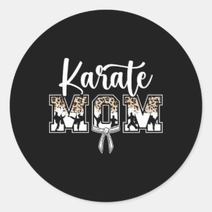 Karate Mum Karate Mama Karate Mother Classic Round Sticker