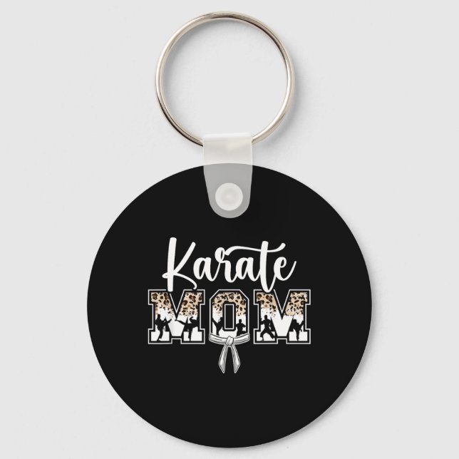 Karate Mum Karate Mama Karate Mother Key Ring (Front)