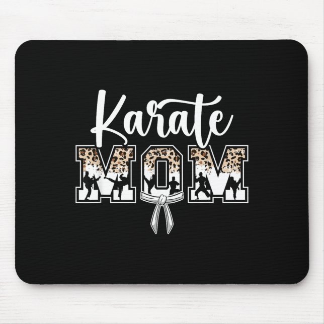 Karate Mum Karate Mama Karate Mother Mouse Pad (Front)