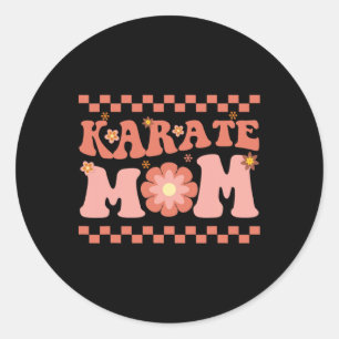 Karate Mum Karate Player Martial Art Lover Karate Classic Round Sticker