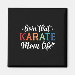 Karate Mum Life Retro - Magnet