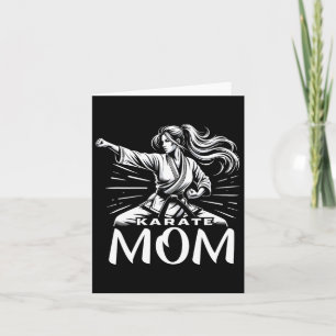Karate Mum Martial Arts Mother Family Bonding  Card