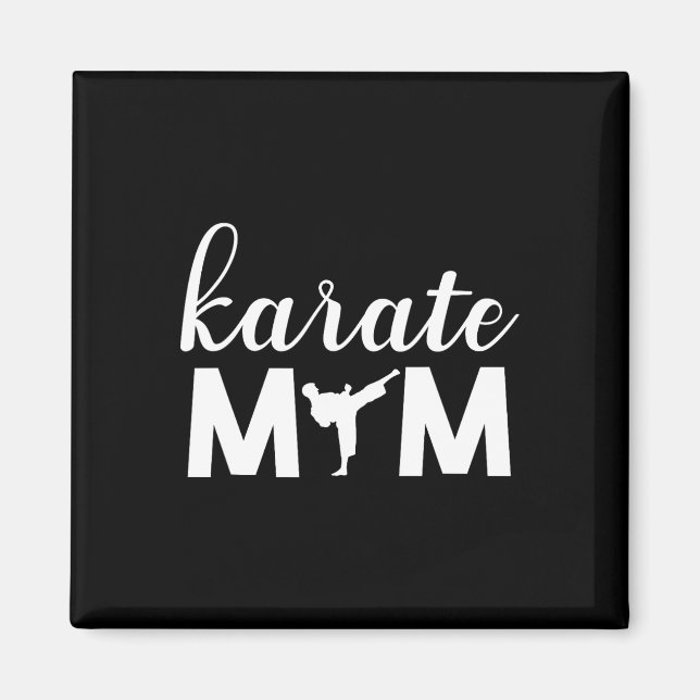 Karate Mum Son Graphic Cute  Magnet (Front)