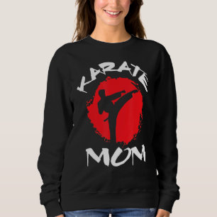Karate Mum Vintage Martial Self And Defence Mother Sweatshirt