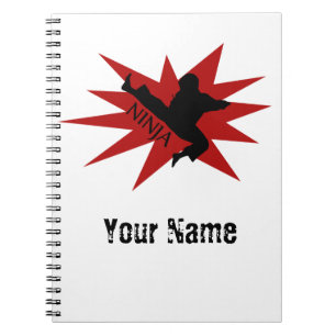 Karate Ninja Spiral Notebook