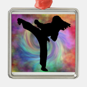 Karate Ornies Metal Tree Decoration