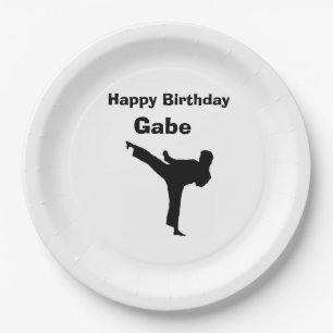 "Karate" Paper Plates