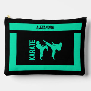 Karate Player Girl, Birthday Gift, Women Karate Accessory Pouch