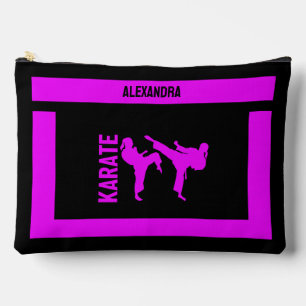 Karate Player Girl, Birthday Gift, Women Karate Accessory Pouch