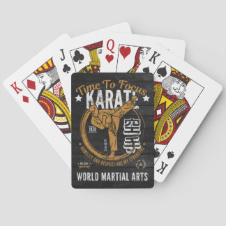 Karate Playing Cards - Time To Focus