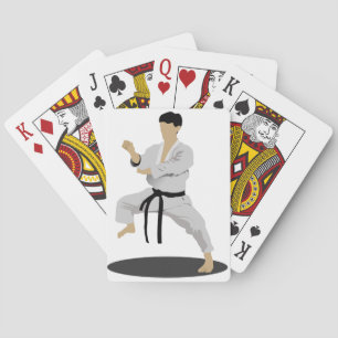 Karate Pose Playing Cards