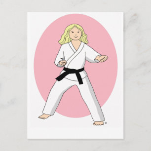 Karate Princess Postcard