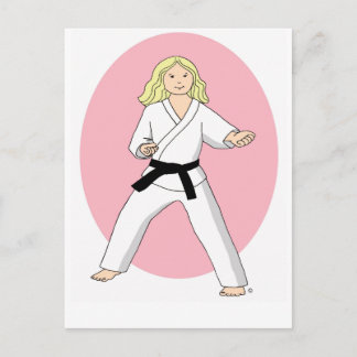 Karate Princess Postcard
