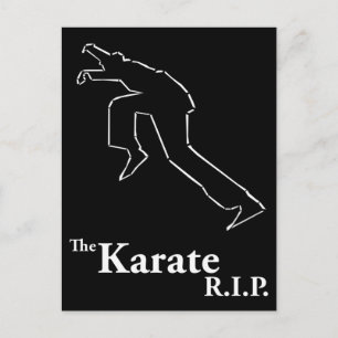 Karate R.I.P. Postcard