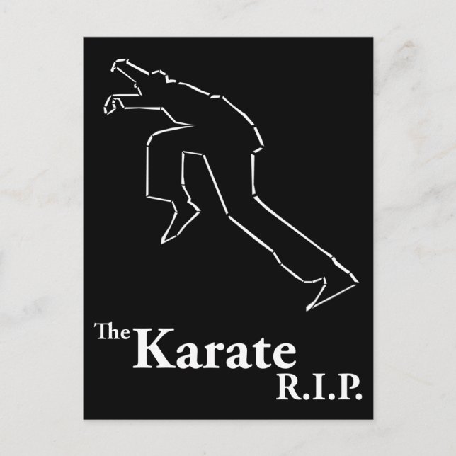 Karate R.I.P. Postcard (Front)