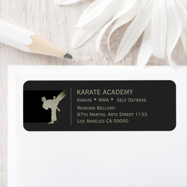 Karate Return Address Labels  (Insitu)