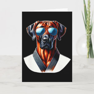 Karate Rodesian Ridgeck Cool Vibes Card